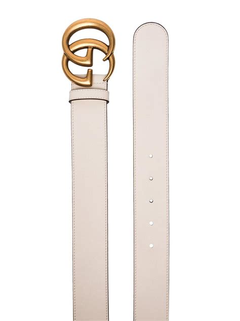 gucci marmont belt white